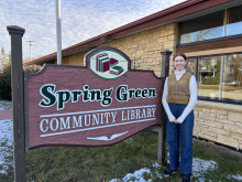Spring Green Library Sign